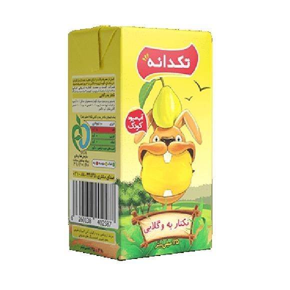 آبمیوه به و گلابی تکدانه 125 میلی لیتری